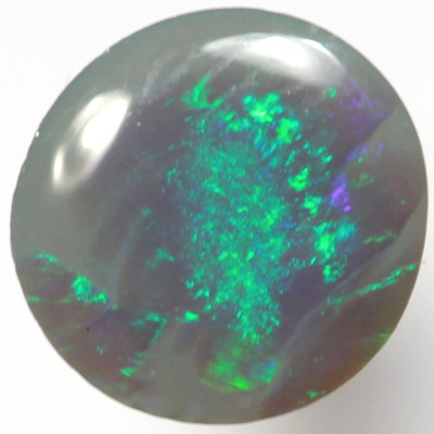 SOLID SEMI BLACK OPAL Bright sparkling turquoise green fire